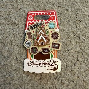 Disney Limited Release 25th Anniversary Pin Set - Brown and Red